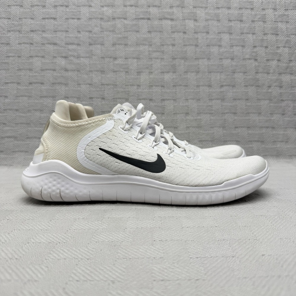 Nike Free RN 2018 White Men's Size 8.5 942836-100‎
